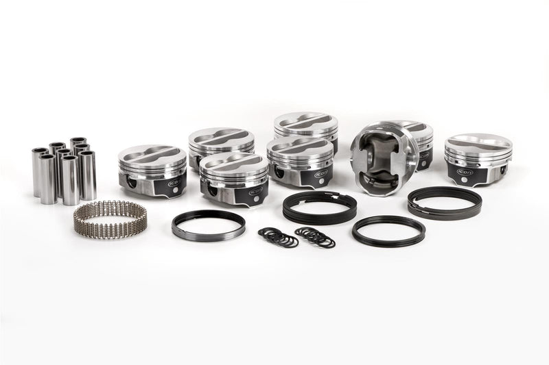 ICON IC9964KTD.030 FHR Piston - Chevy 350, 6.00 Rod, +10cc Flat Top 4V Kit with Rings