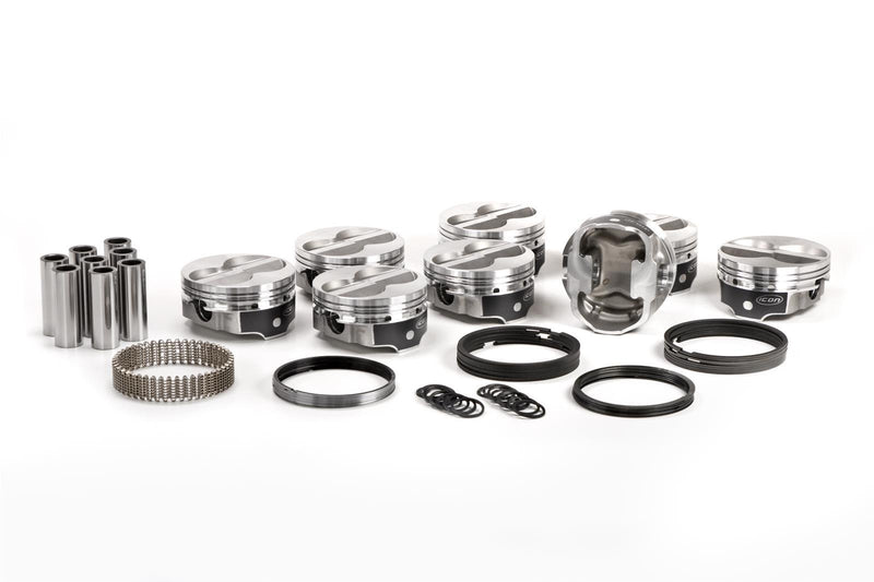ICON IC9971KTD.030 FHR Piston - Ford 347ci, 5.4 Rod, +11cc Flat Top 4V Kit with Rings