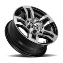 Ultra Wheel 052 Hangout Trailer Clearcoated Gloss Black with Diamond-Cut Face Wheels 052-5665U