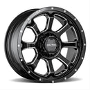 Ultra Wheel 219 Nemesis Gloss Black Wheels with Machined Accents 219-7935BM+18