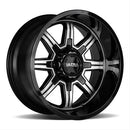 Ultra Wheel 229 Menace Gloss Black Wheels with Diamond Cut Face 229-6883U+10
