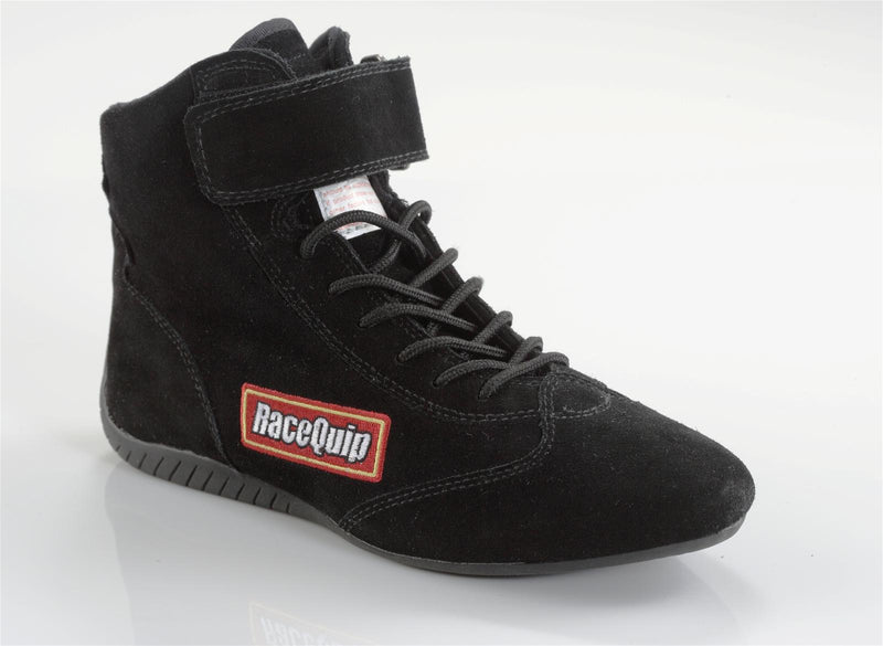 Racequip 30300080 Mid-Top Race Shoes SFI 3.3/5 Size 8 - Black