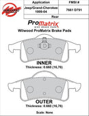 Wilwood ProMatrix Brake Pads 150-D0791K