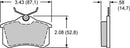 Wilwood Smart Pad BP-10 Brake Pads 150-10-D0340K