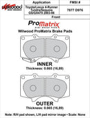 Wilwood Smart Pad BP-10 Brake Pads 150-10-D0976K