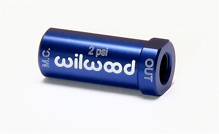 Wilwood 260-13706 Residual Pressure Valve, 2 psi - Blue Anodized