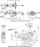 Wilwood Combination Remote Tandem Master Cylinders 261-14250-BK