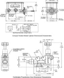 Wilwood Aluminum Tandem Compact Master Cylinder Kits 261-15523-BK