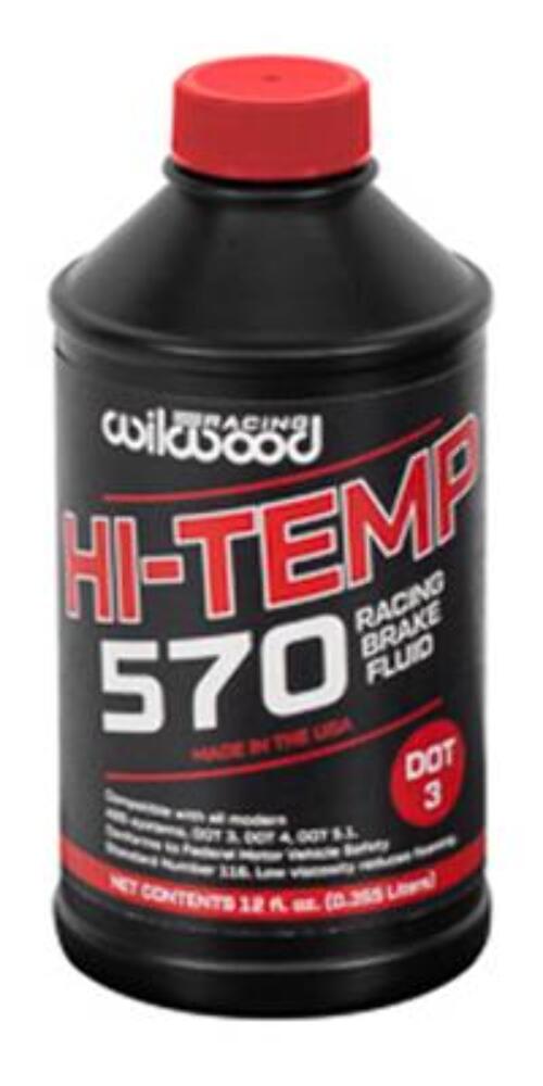 Wilwood 290-0632 Hi-Temp Brake Fluid, 12 Oz. Bottle