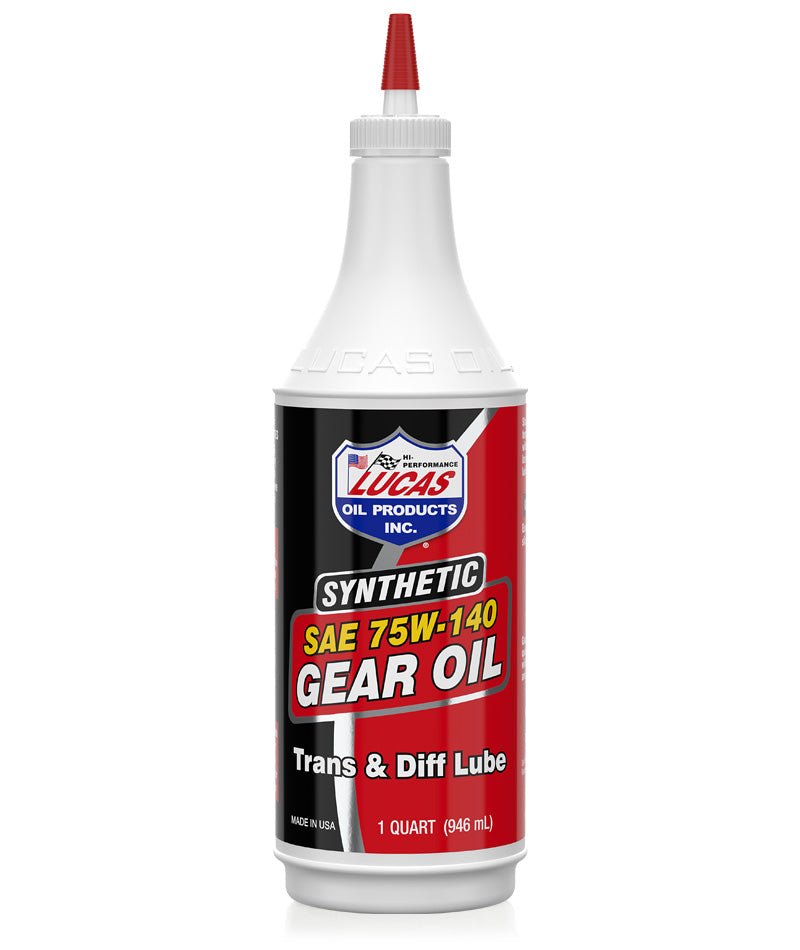 LUCAS OIL 10121 SYNTHETIC SAE 75W-140 GEAR OIL - 1 QUART