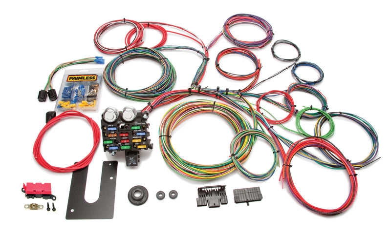 Painless Wiring 10102 Classic Customizable Chassis Harness - Key In Dash - 21 Circuits