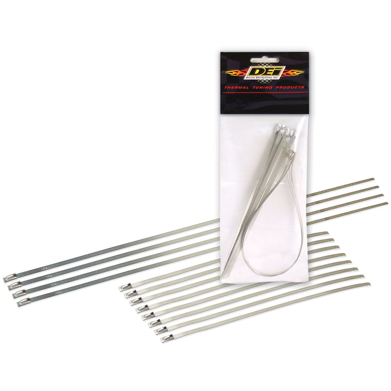 Design Engineering 10205 Stainless Steel Locking Ties - 8" & 14" Pack