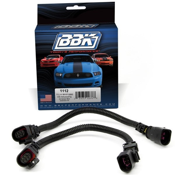 BBK Performance 1112 Mustang 5.0L Front O2 Extensions - 12" (2011-14)