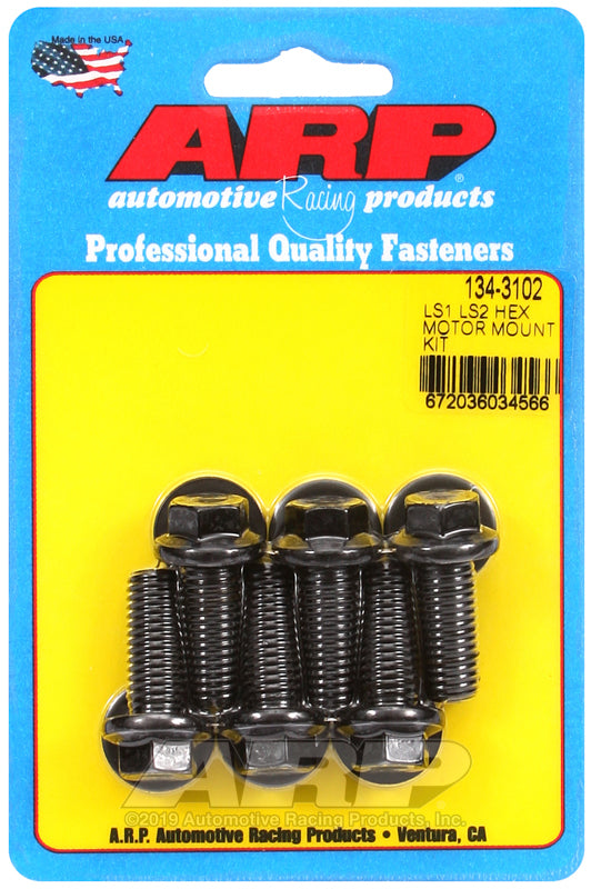 ARP 134-3102 LS1 LS2 hex motor mount bolt kit