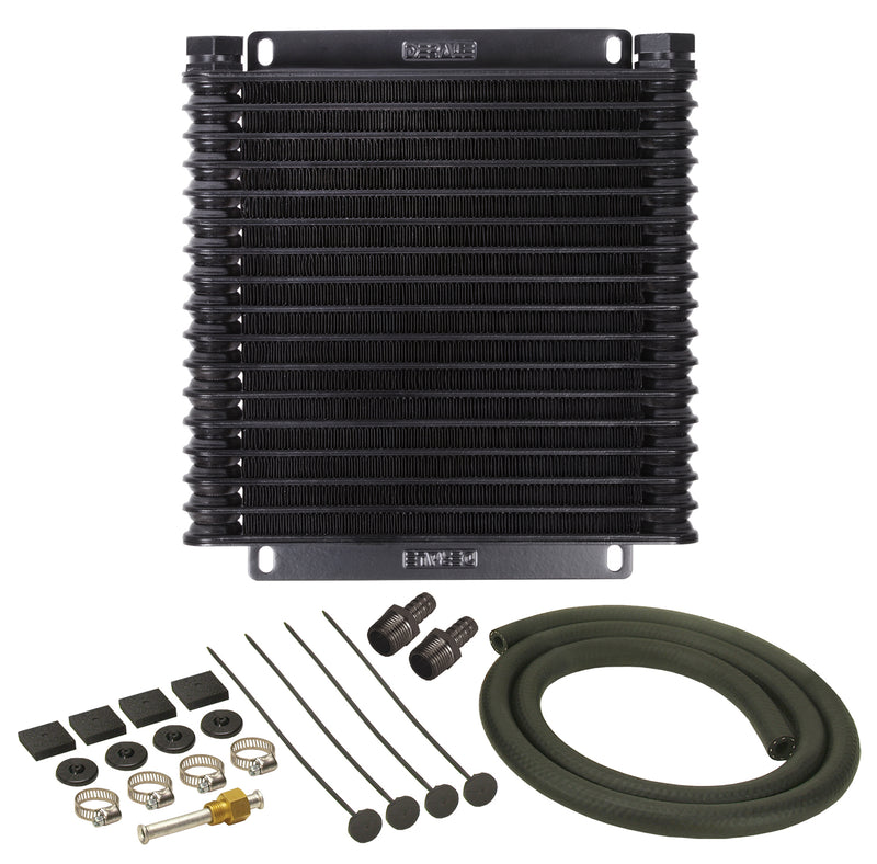 Derale 13614 17 Row Series 9000 Plate & Fin Transmission Cooler Kit