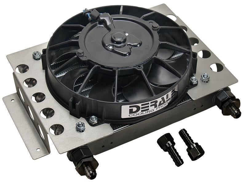 Derale 13750 15 Row Atomic Cool Plate & Fin Remote Cooler, -6AN