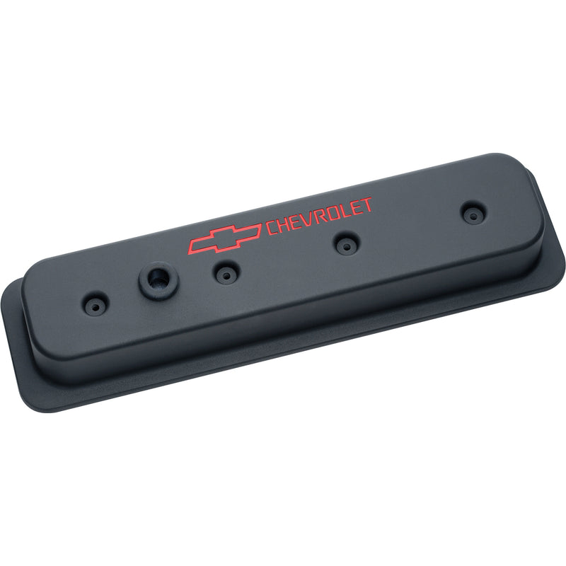 Proform 141-131 Chevy Valve Covers Tall Center Bolt Style - Black Crinkle