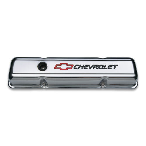 Proform 141-899 Chevy Valve Covers, Bowtie / Chevy Design - Chrome