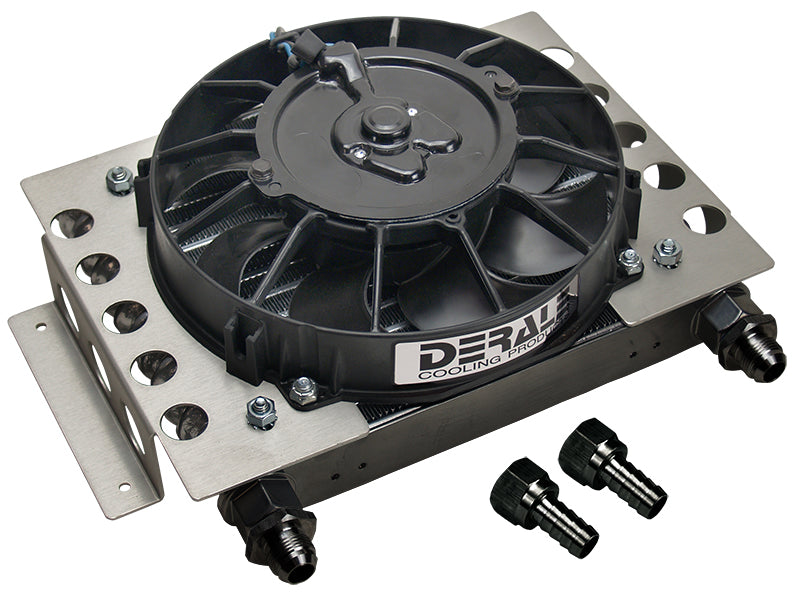 Derale 15850 15 Row Cool Plate & Fin Remote Cooler, -8AN