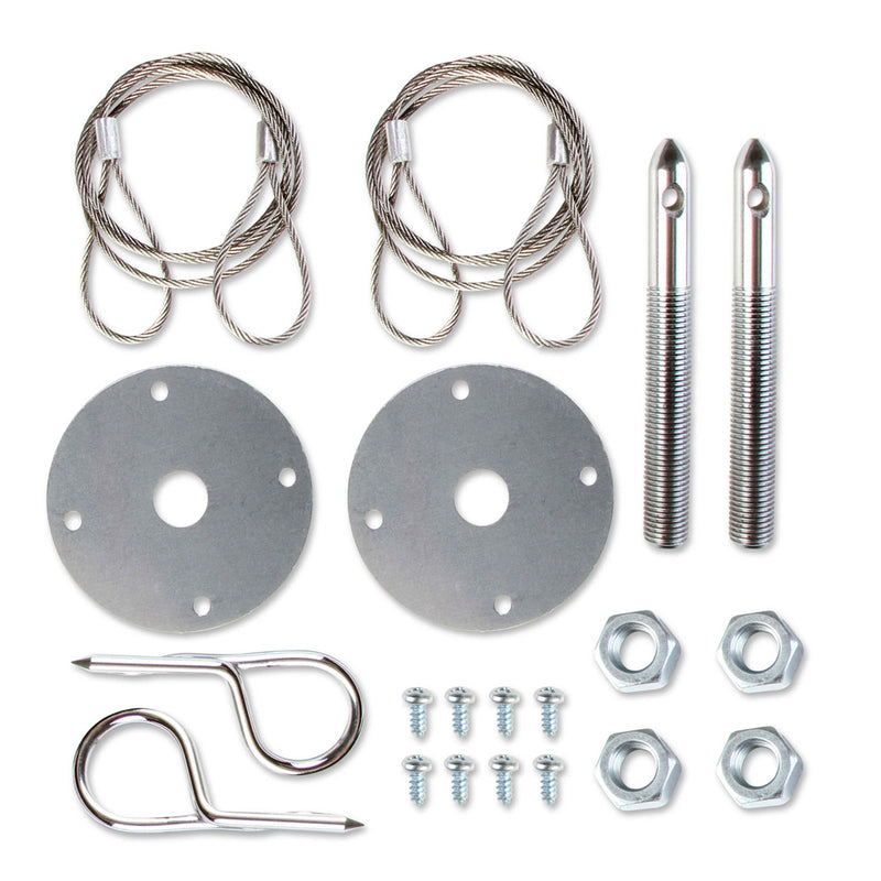 Mr. Gasket 1616 Hood Or Deck Pin Kit - Competition W/ Lanyards