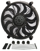 Derale 18214 14'' H.O. Single RAD Pusher/Puller Fan with Standard Mount Kit