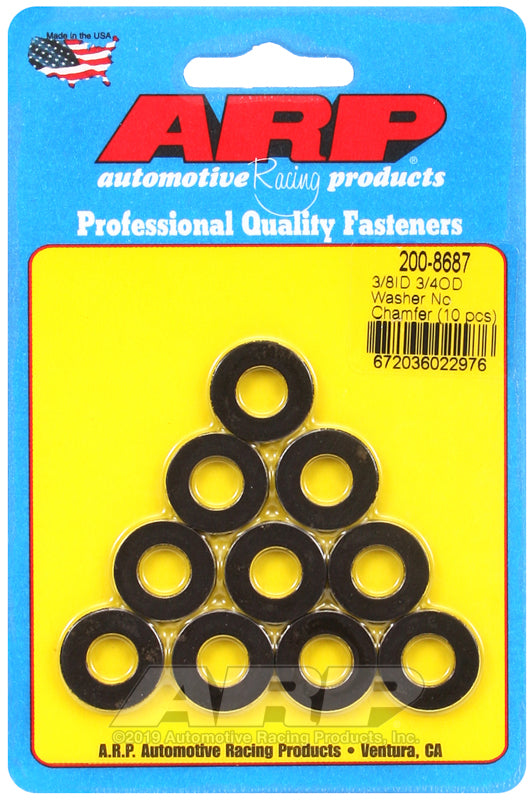 ARP 200-8687 3/8 ID 3/4 OD black washers