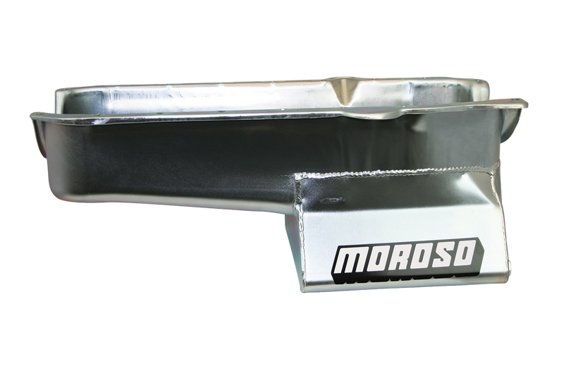 Moroso 20200 8.25" Oil Pan SB Chevy With Passenger-Side Dipstick