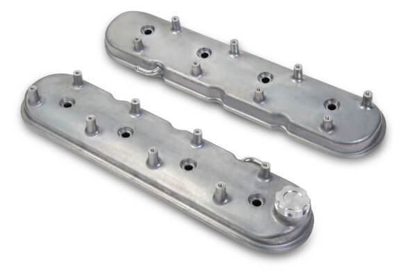 HOLLEY 241-88 LS VALVE COVERS - NATURAL CAST