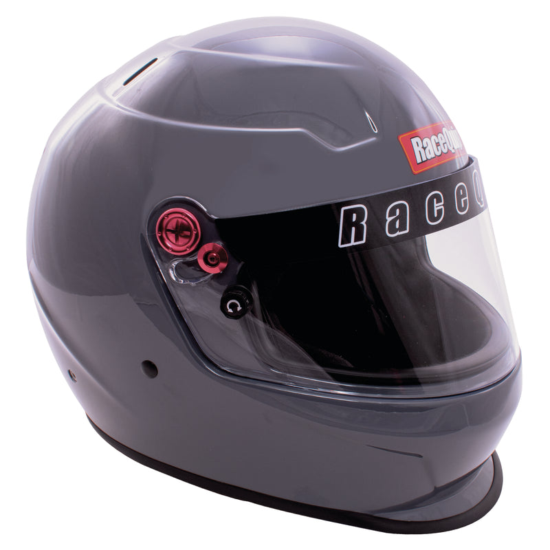 Racequip 276665 PRO20 Full Face Helmet Snell SA2020 Gloss Steel Large