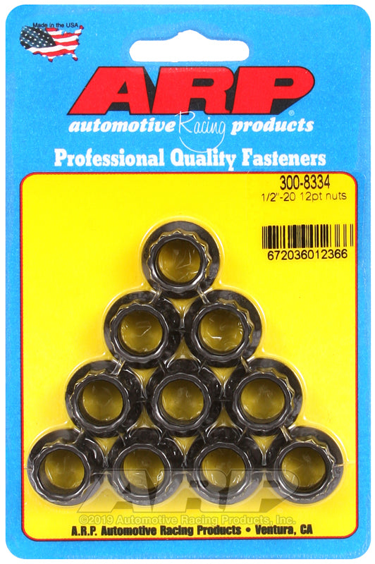 ARP 300-8334 1/2-20 12pt nut kit