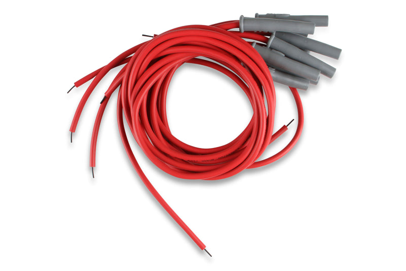 MSD 31199 Super Conductor Spark Plug Wire Set, 8 Cyl Multi-Angle Plug, Socket/HEI