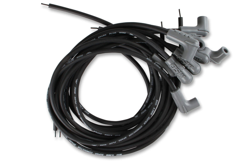 MSD 31223 Black Super Conductor Universal 8 Cyl, 90° Plug/90° Plug