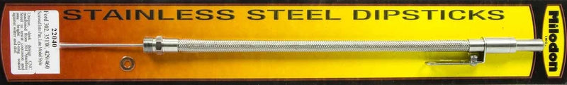 Milodon 22040 Stainless Steel Oil Pan Dipstick Ford 302/351W/429/460