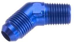 Redhorse Performance 823-10-12-1 -10 45 Degree Male Adapter To -12 (3/4") NPT Male - Blue