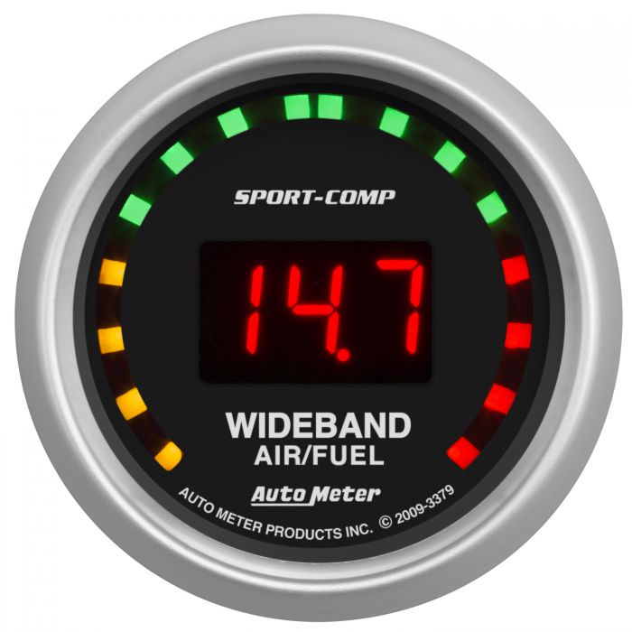 Autometer 3379 Sport-Comp 2-1/16" Wideband Gauge, Street - Air/Fuel Ratio