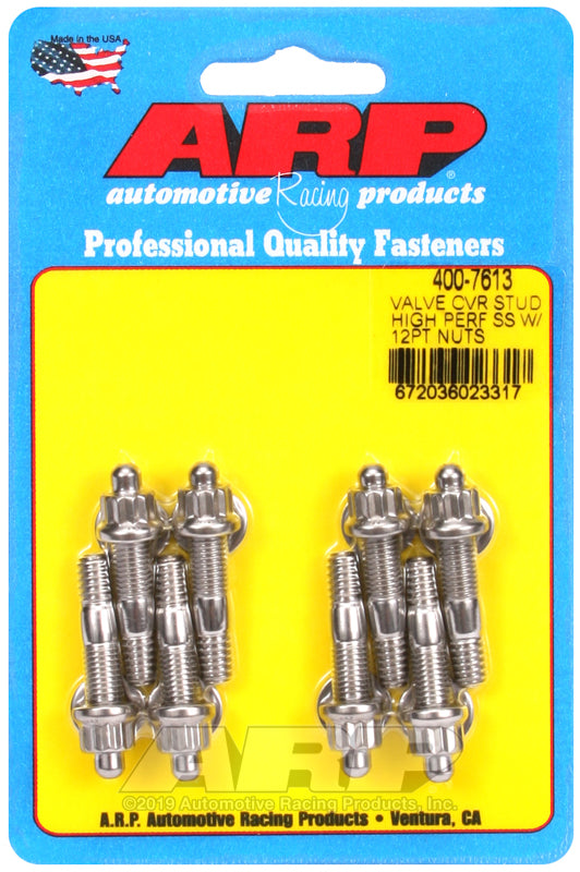 ARP 400-7613 Hi-perf SS 12pt valve cover stud kit