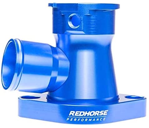 Redhorse Performance 4910-383-24-1 1.50"  Hose Aluminum Filler Neck For All V8 Chevy - Blue