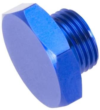 Redhorse Performance 814-04-1 -04 AN/JIC Straight Thread (O-Ring) Port Plug - Blue