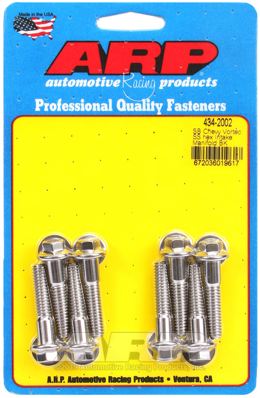 ARP 434-2002 SB Chevy Vortec SS hex intake manifold bolt kit