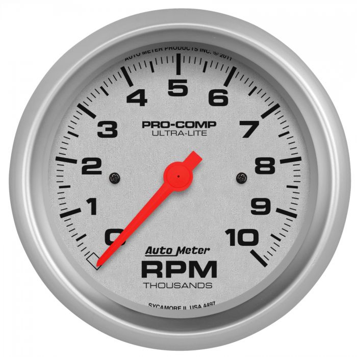 Autometer 4497 3-3/8" In-Dash Tachometer, 0-10,000 RPM