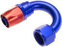 Redhorse Performance 1180-12-1 -12 180 Degree Female Aluminum Hose End - Red&Blue