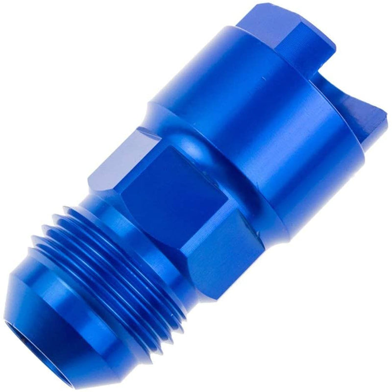 Redhorse Performance 881-06-06-1 EFI Fitting -06 AN Male To 3/8" SAE Quick-Disconnect Female  -Blue