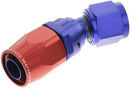 Redhorse Performance 1030-06-1 -06 30 Degree Female Aluminum Hose End - Red&Blue