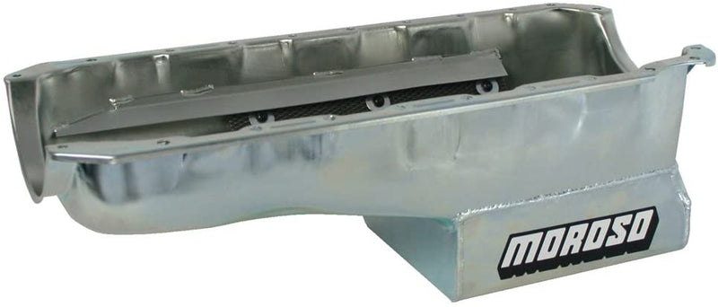 Moroso 20408 Oil Pan With Flat Sides And Windage Tray For Chevy Big-Block Engines