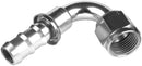 Redhorse Performance 2120-04-5 -04 120 Degree AN/JIC Push Lock Hose End - Clear