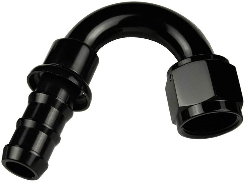 Redhorse Performance 2150-12-2 -12 150 Degree AN/JIC Hose End Push Lock - Black