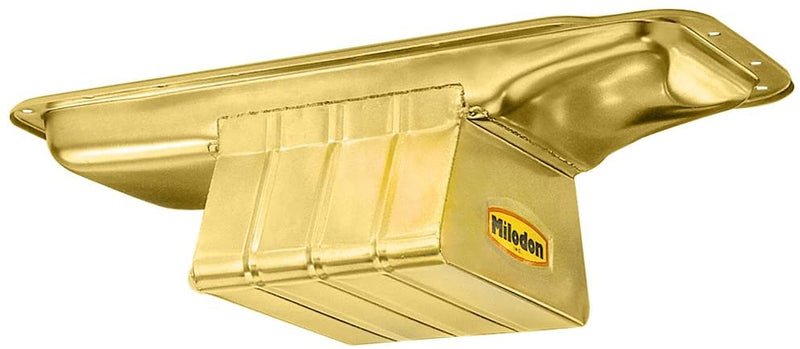 Milodon 30930 Steel, Gold Zinc Plated Street & Strip Oil Pan BB Mopar