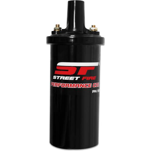 MSD 5524 Street Fire High Performance Ignition Coil, Canister Style, Black