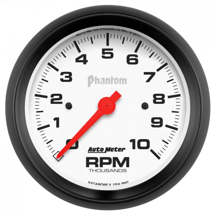 Autometer 5897 Phantom In-Dash Electric Tachometer 3-3/8"