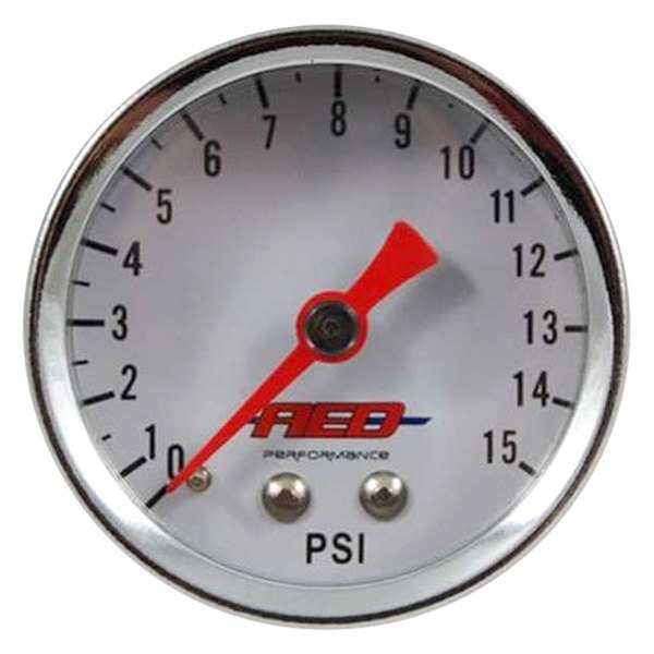AED 6100 Screw In Fuel Pressure Gauge 0-15 psi